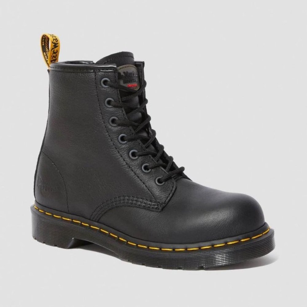Doc Martens Maple Zip Newark Women's Steel Toe Work Boots (Size 9)